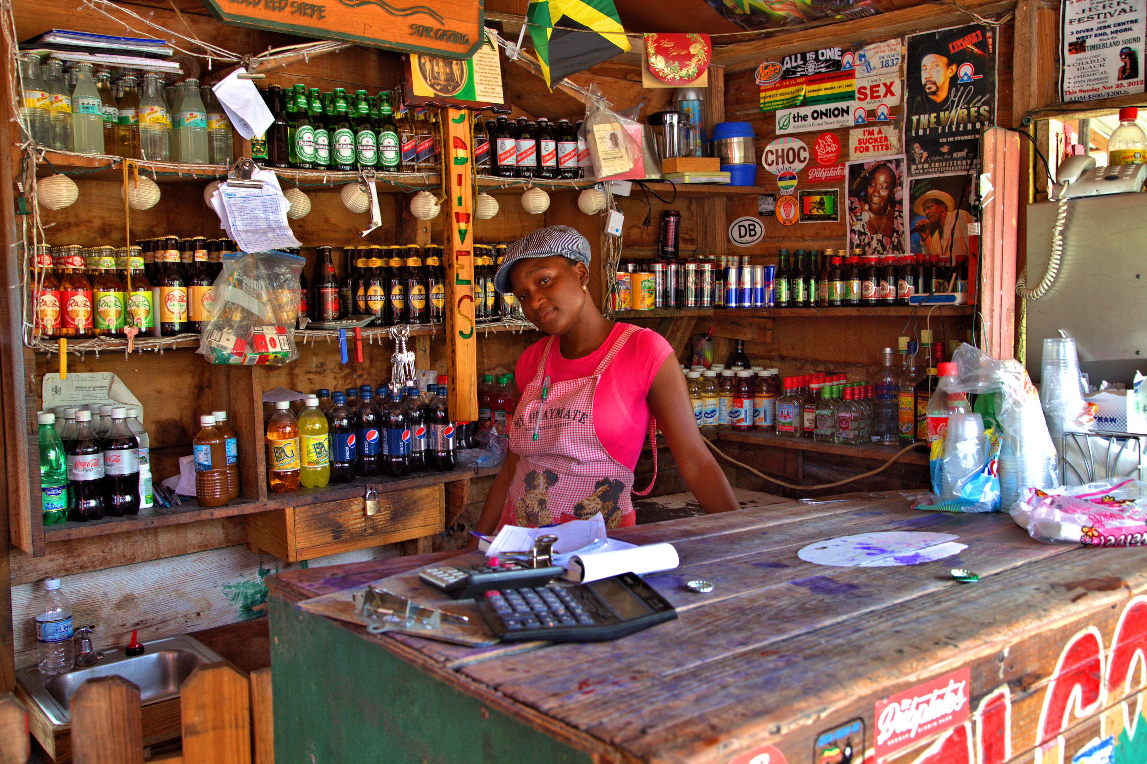 Tamara, the friendly store keeper and hostess