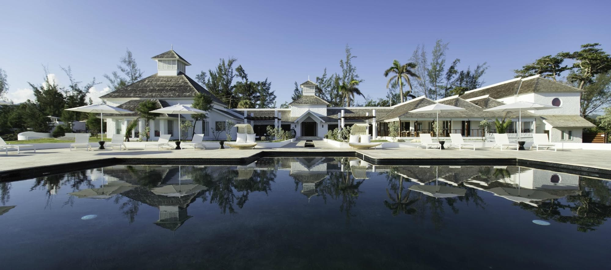 Hotel from pool view