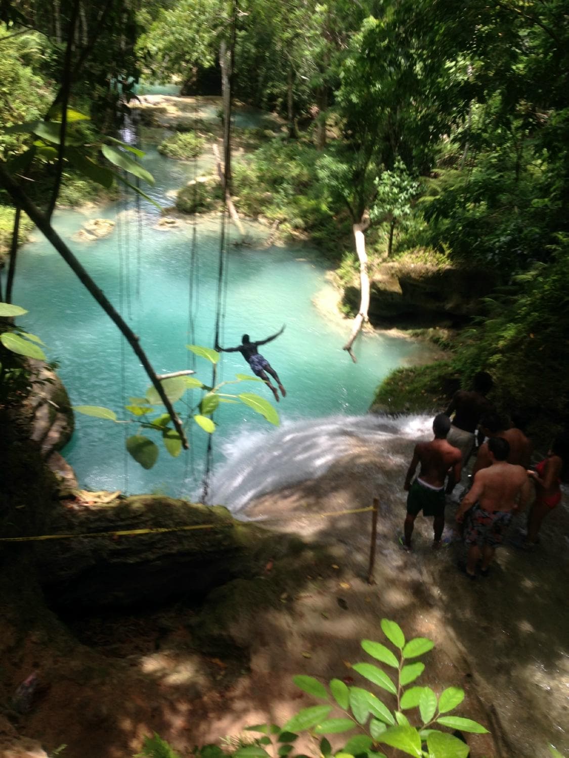 Ricardo flying of the Secret Falls
