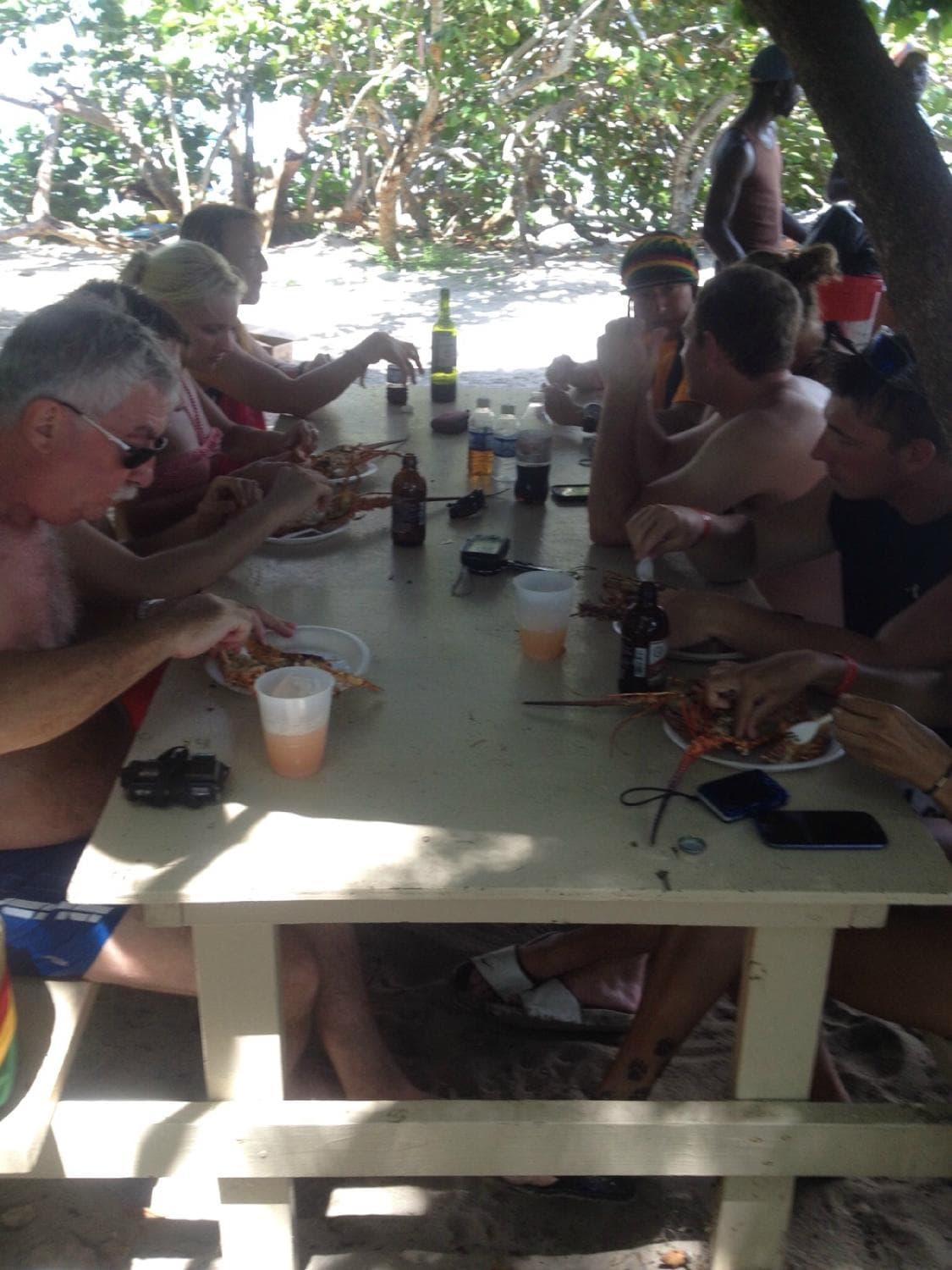 Guests enjoying the grub.