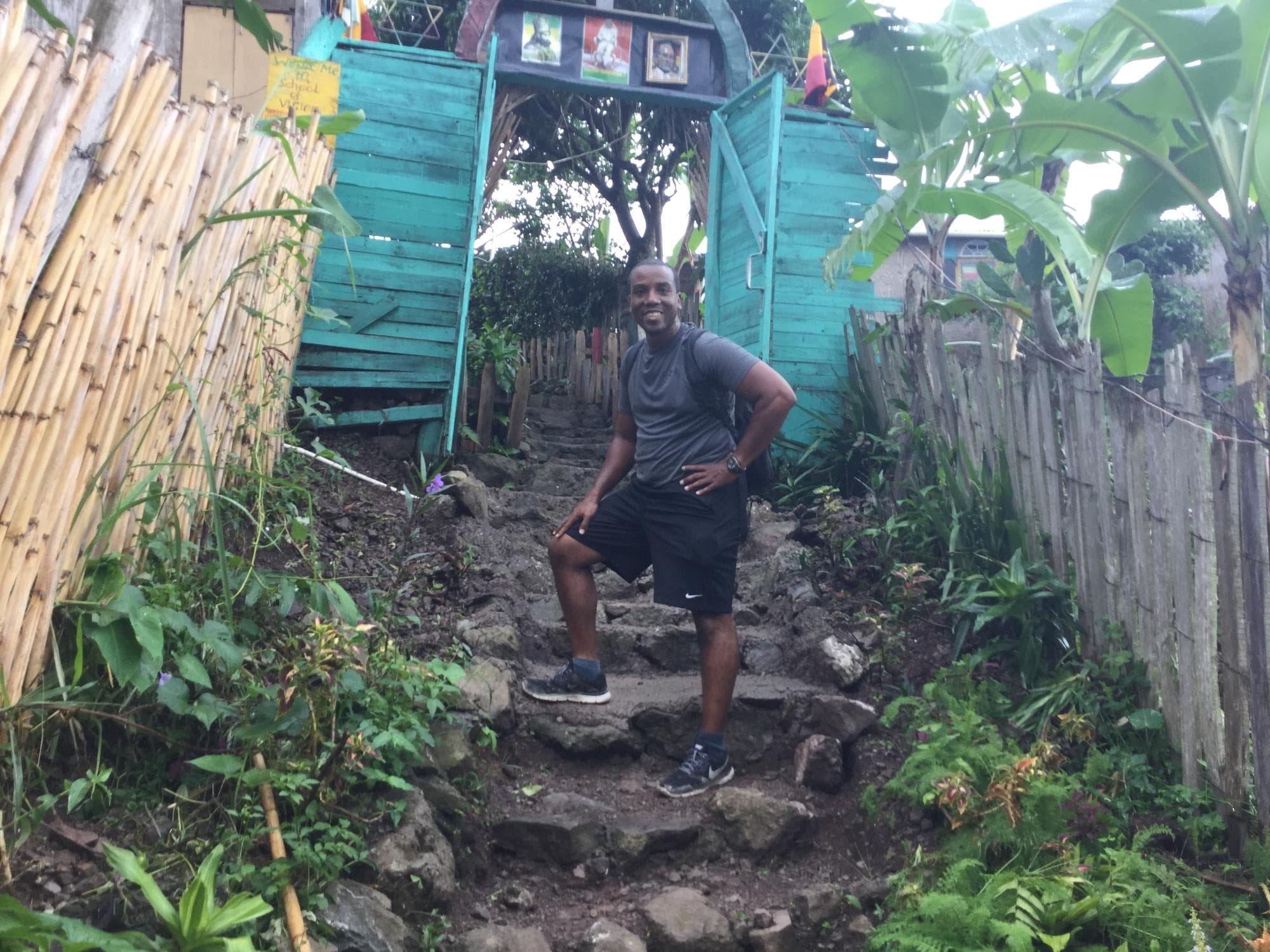 Entrance to the Rastafarian Village 'Finally'!!