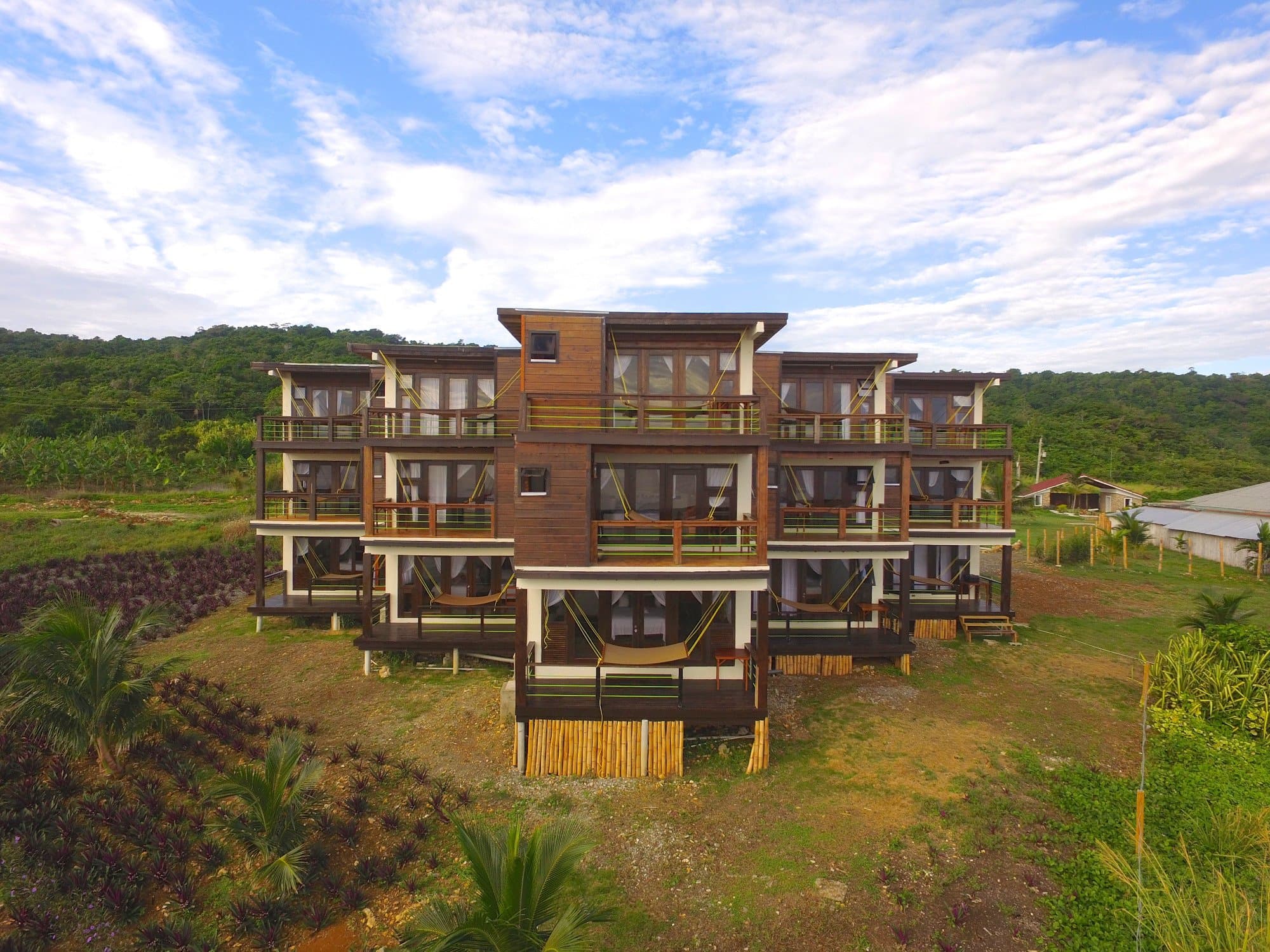 Balcony View Drone Shot