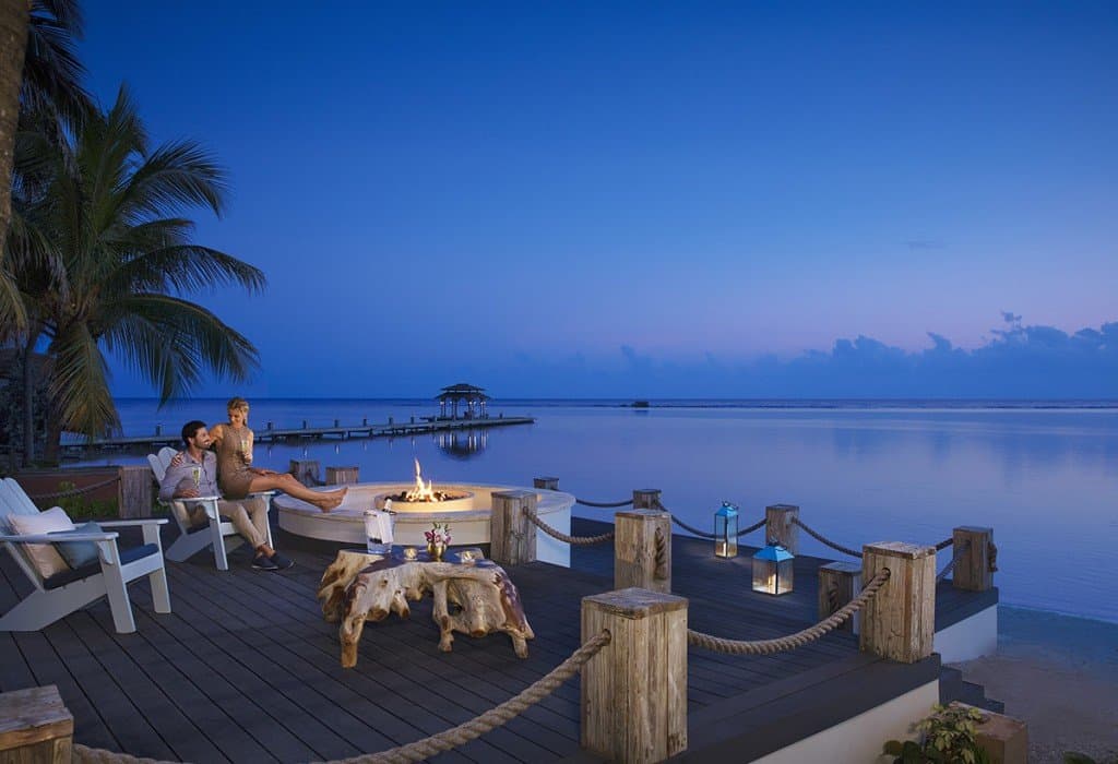 Ocean front fire pit area