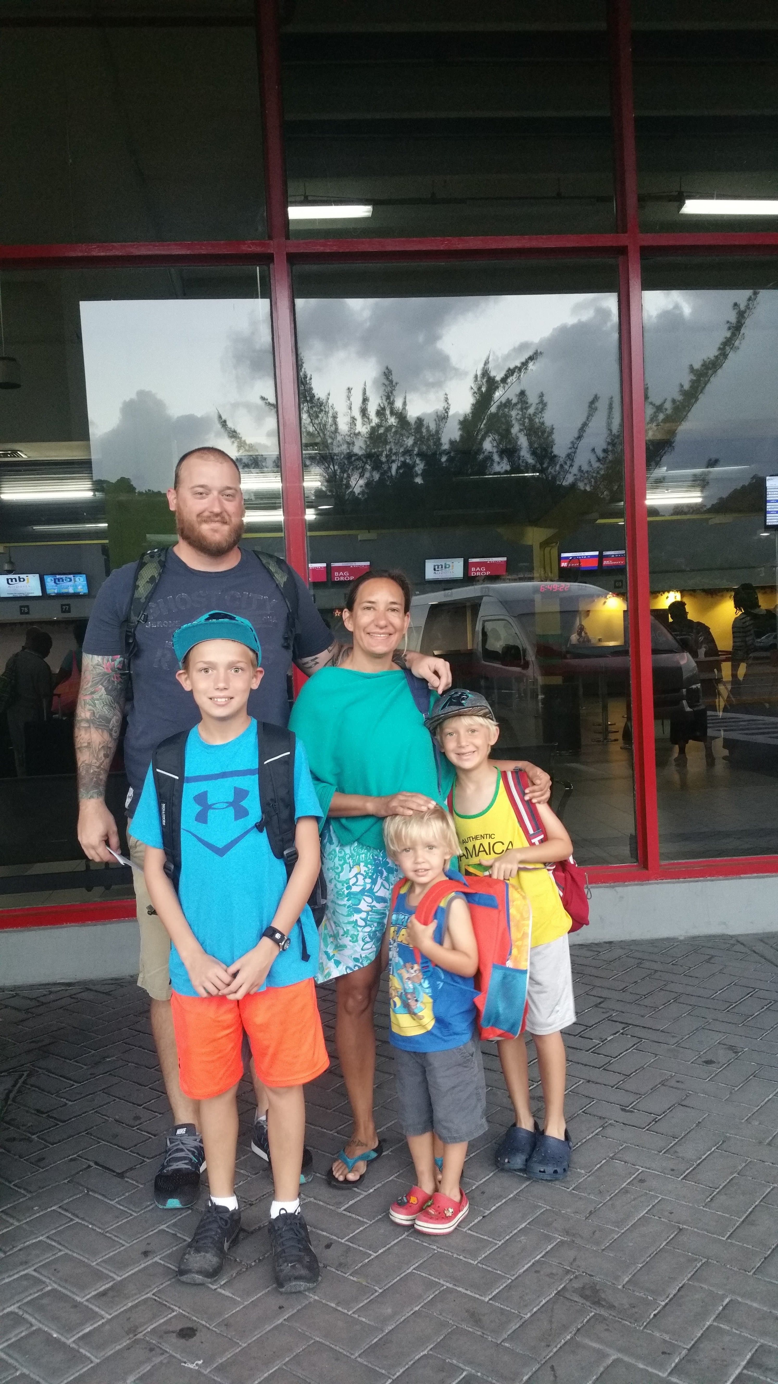 Airport transfer for the entire family. Montego Bay Sangsters International Airport.