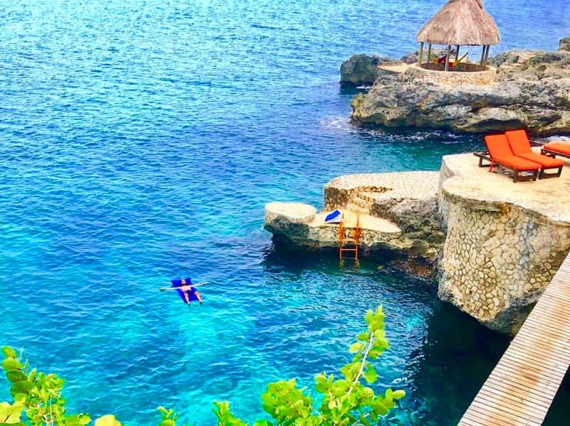 Soak up the sun and nurture your soul in our private coves. Then take a leap off  our iconic bridge!