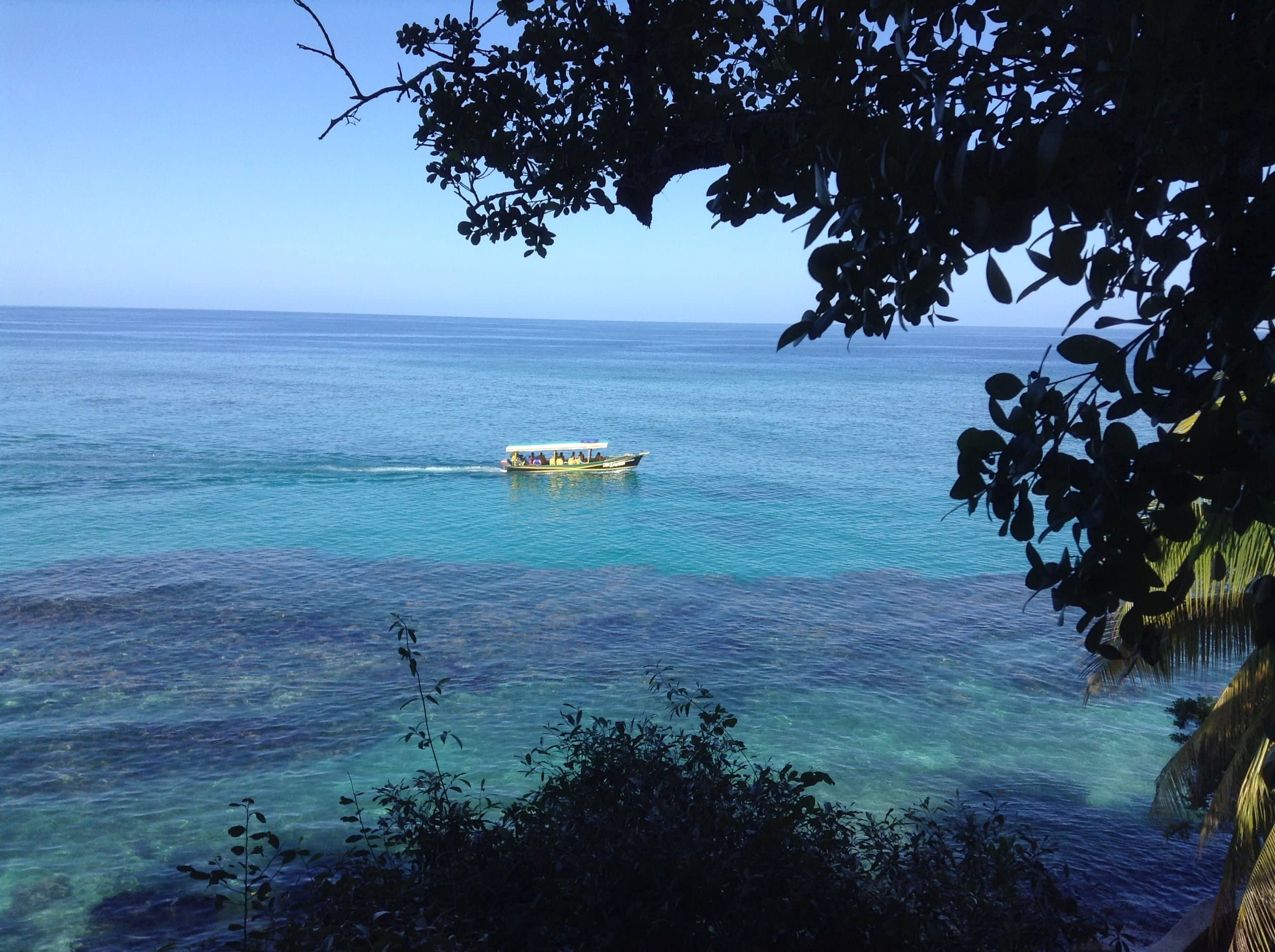 The only traffic you will see is the glass bottom boats, fishing boats and dive boats and  far out the cruise ships,which look fantastic departing at night all lit up.