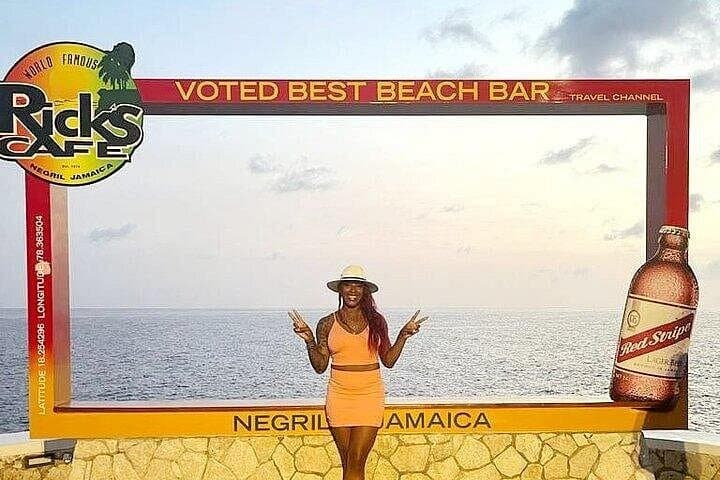 The breathe taking view of the infamous Ricks Café, where you can see the unparallel view of the Caribbean sea.
