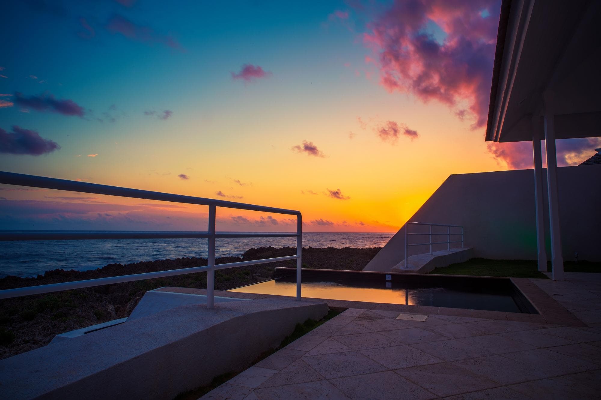 Private Plunge Pool at Sunset