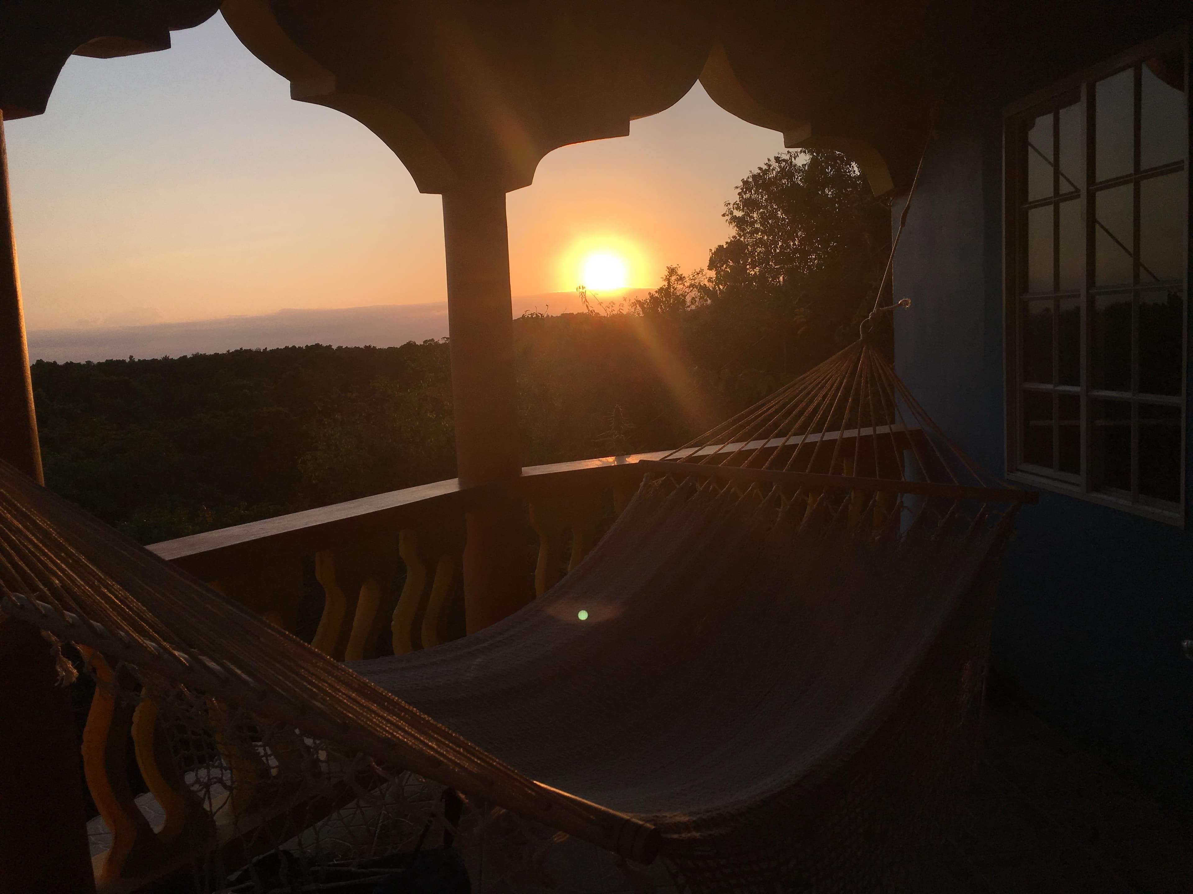 Sunset at Blue Hole Mineral Spring