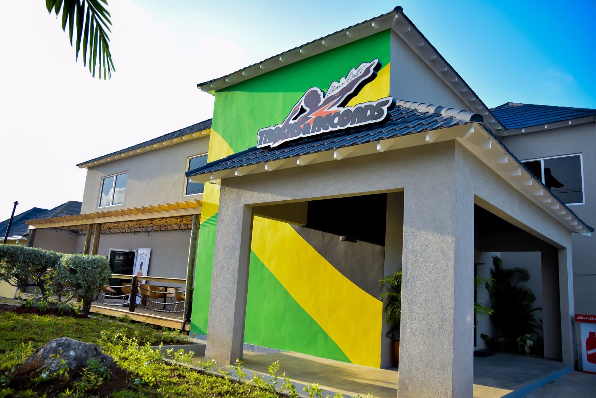 Outside Usain Bolt's Tracks and Records Ocho Rios