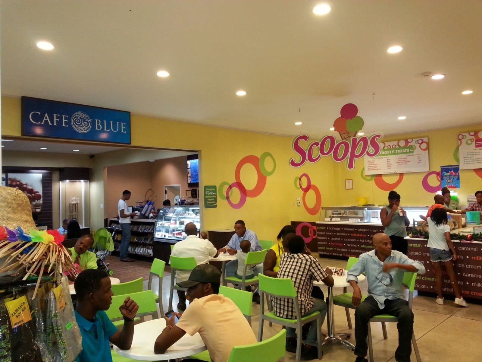 Jamaican ice cream and blue mountain coffee