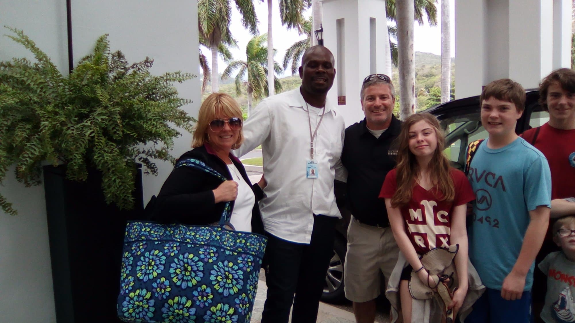 Mark with his guest at the Hilton Rosehall
