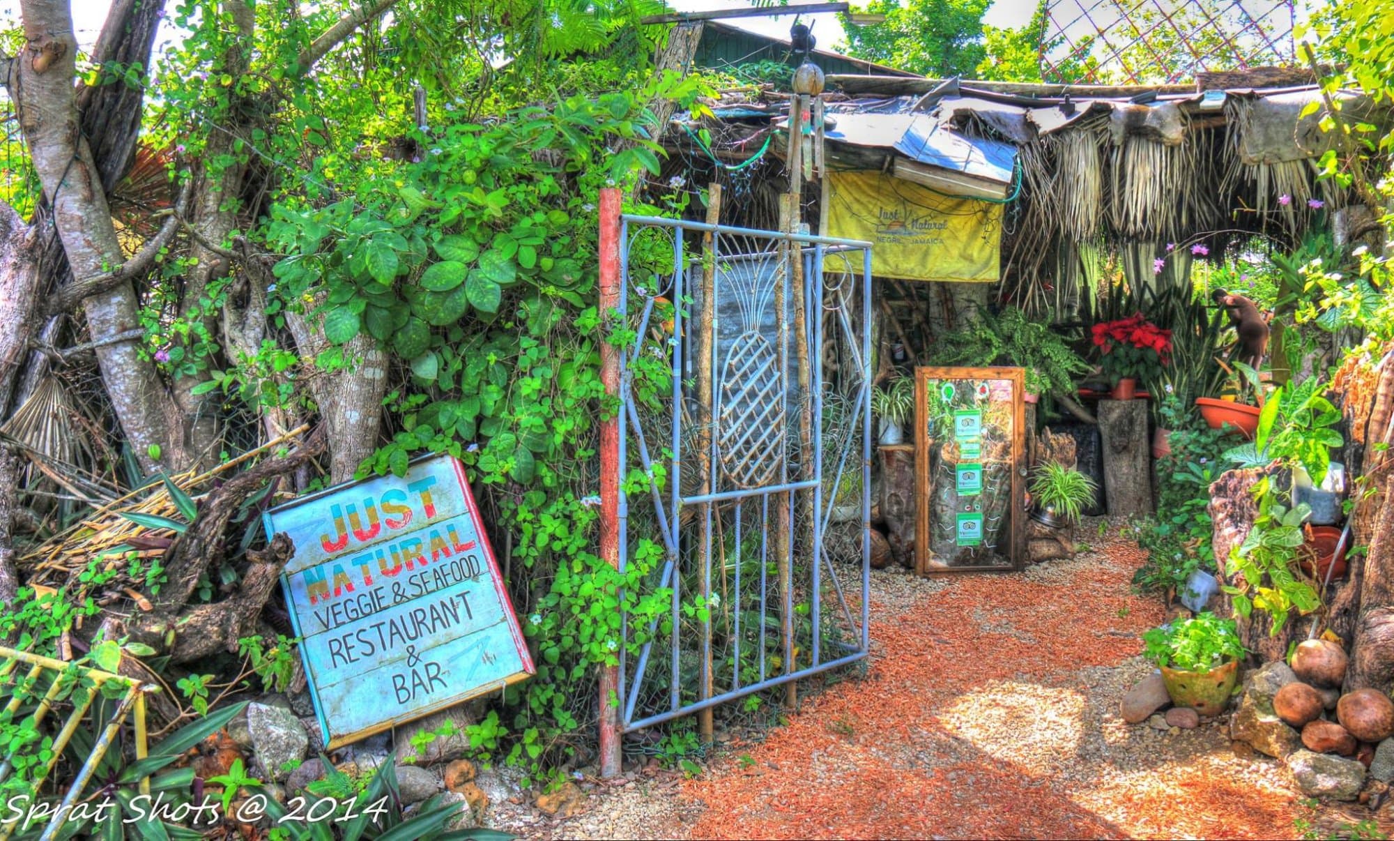 The entrance to Just Natural