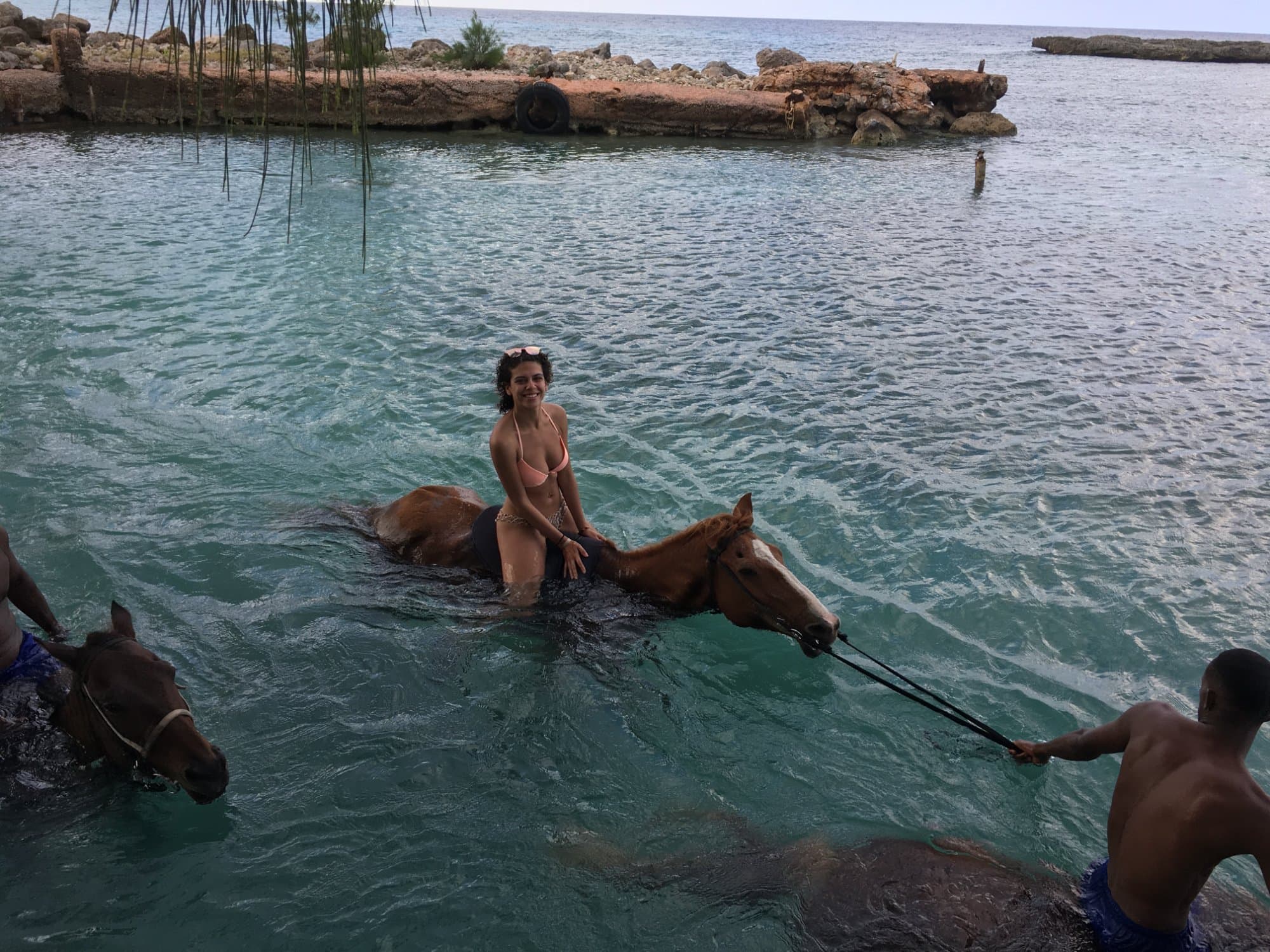 In the water