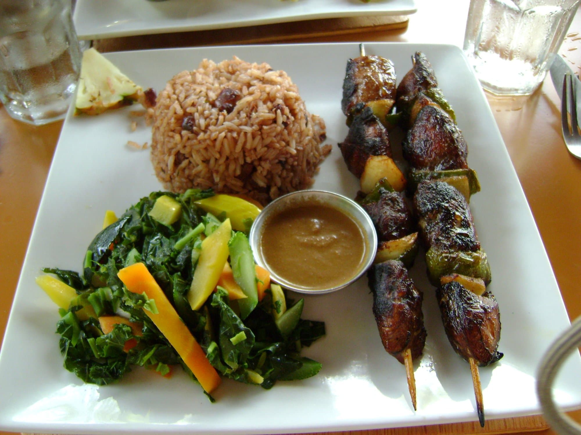 Jerk Bamboo Chicken Skewer