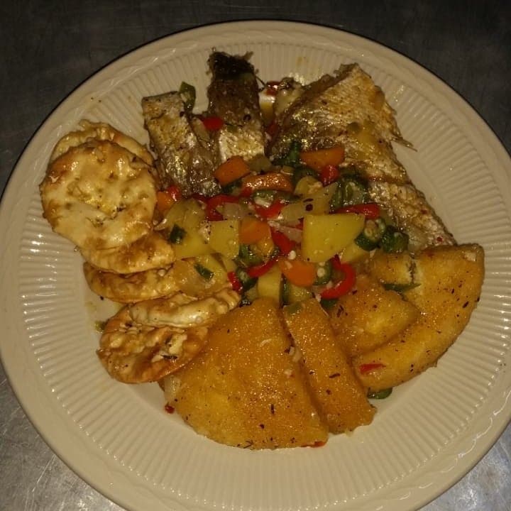 steamed snapper with bammy
