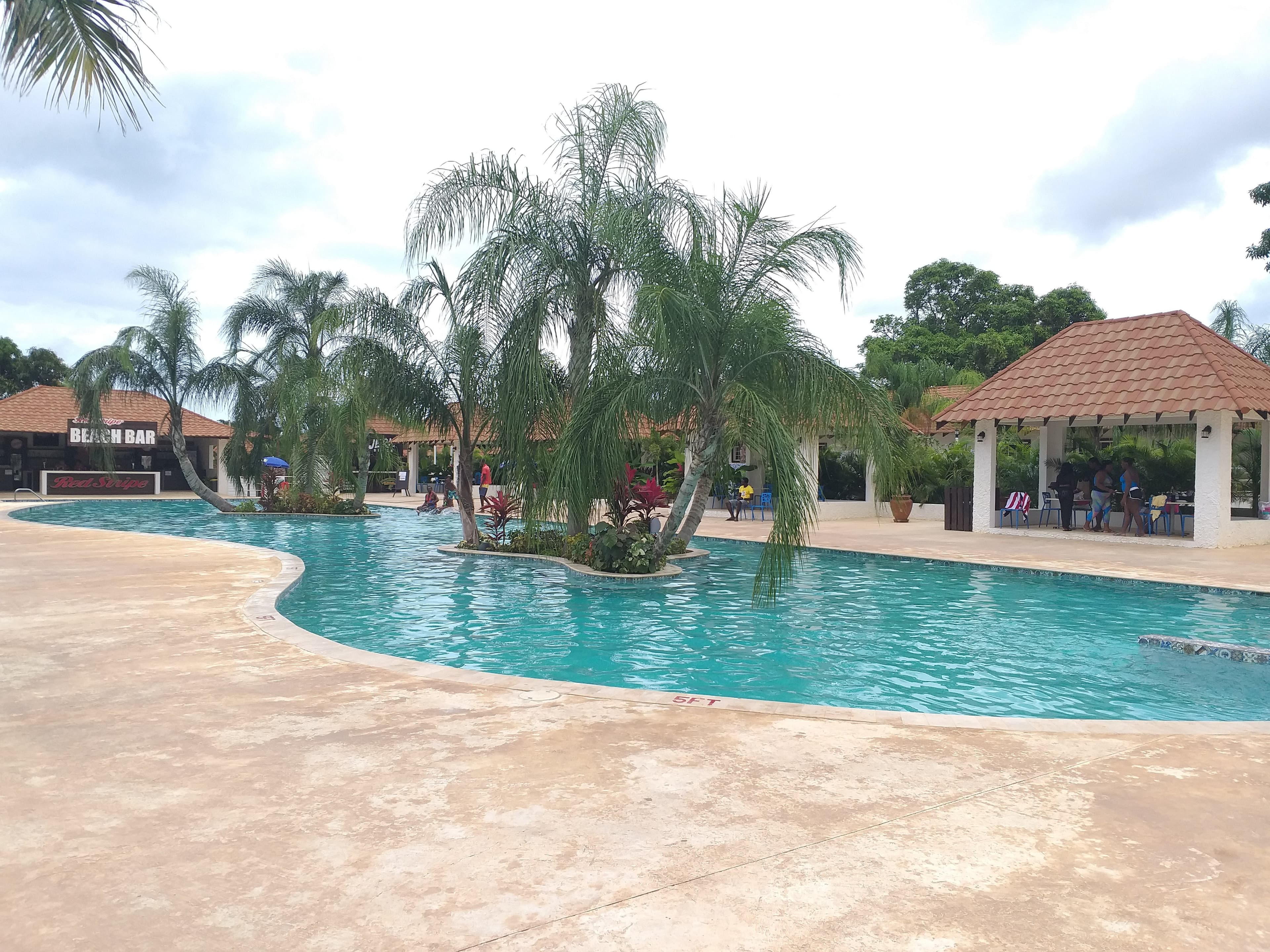 área da piscina