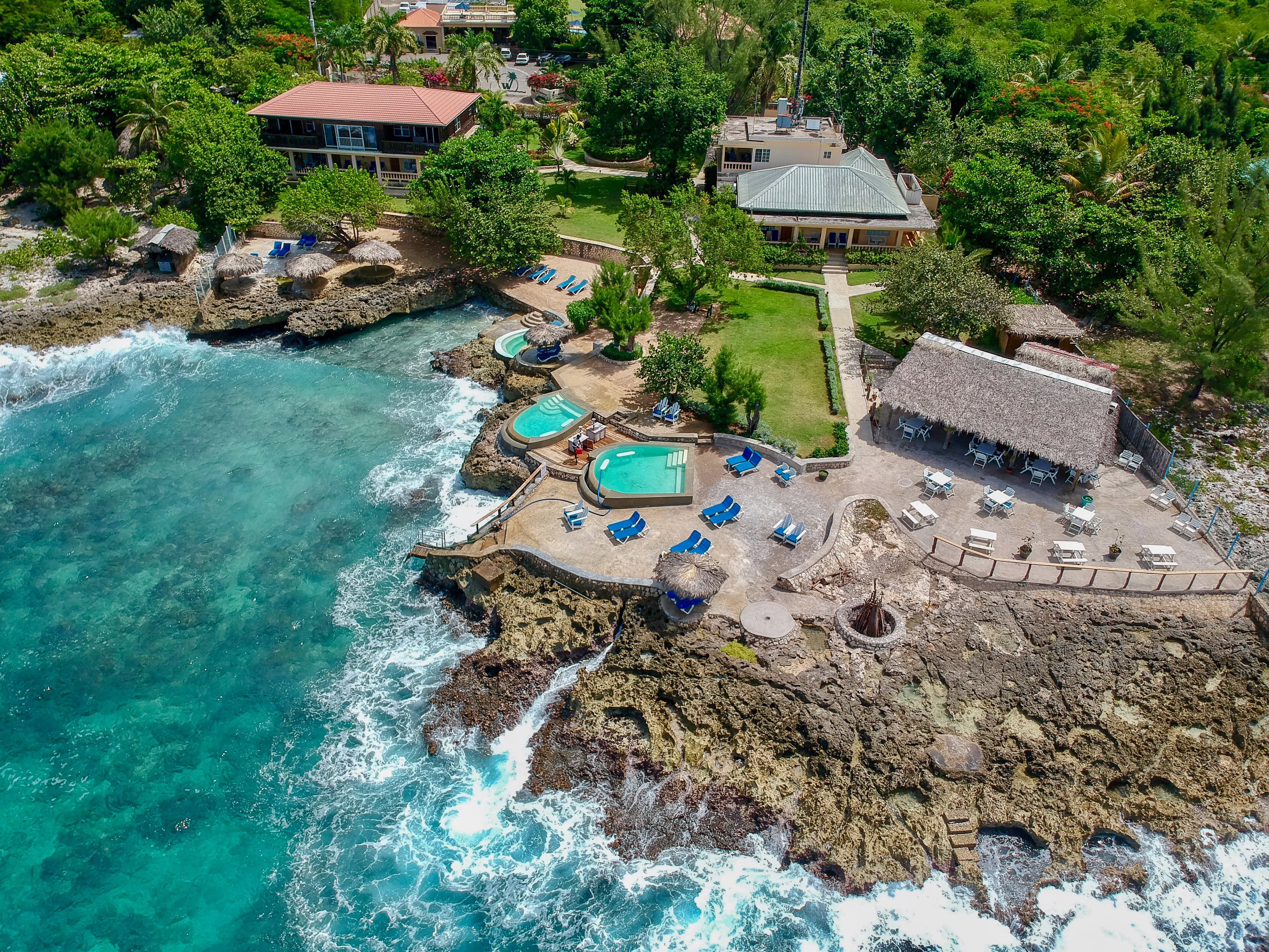 Westender Inn seaside restaurant and bar and three seaside pools