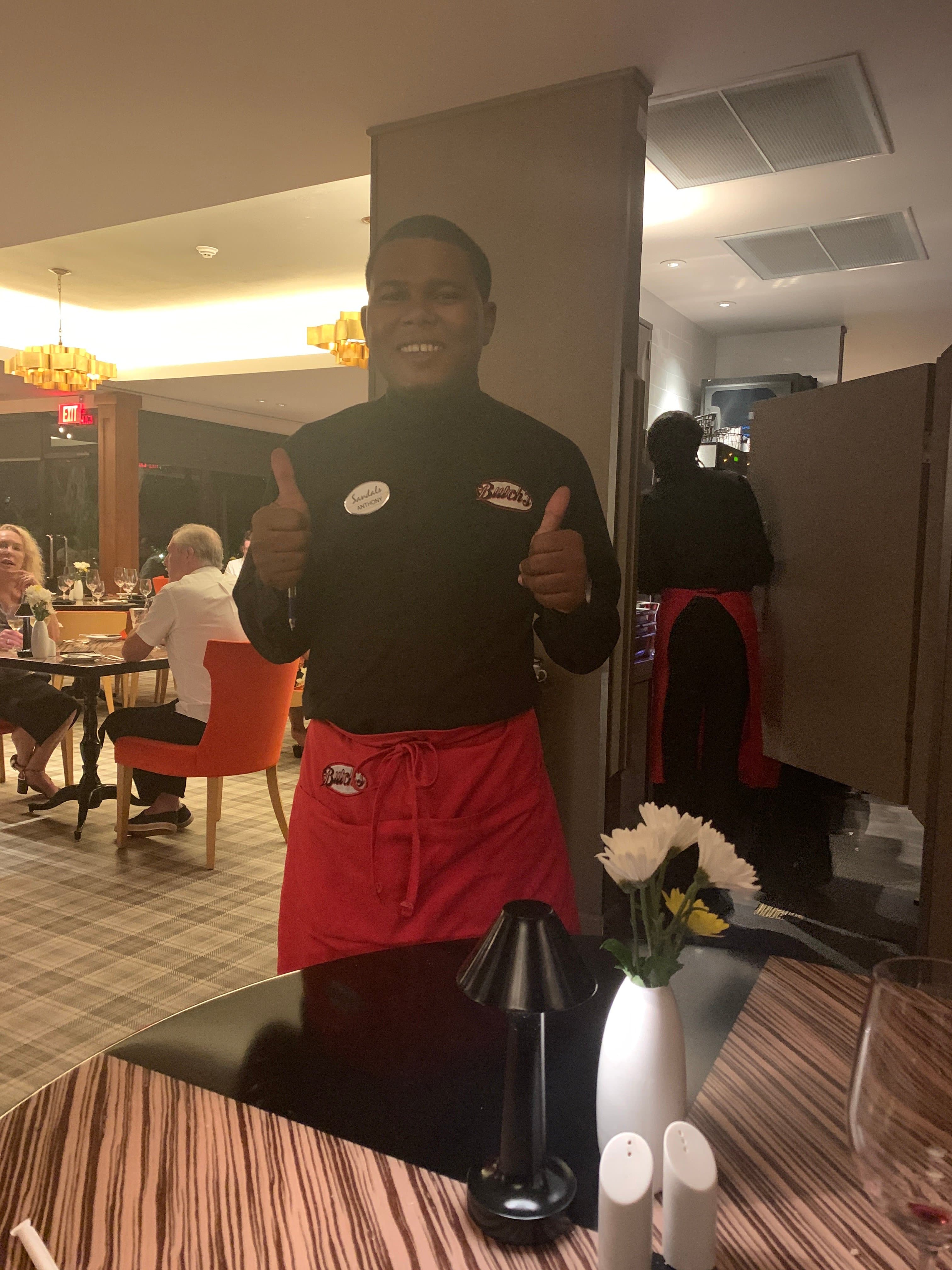 That’s Anthony- ask for him!