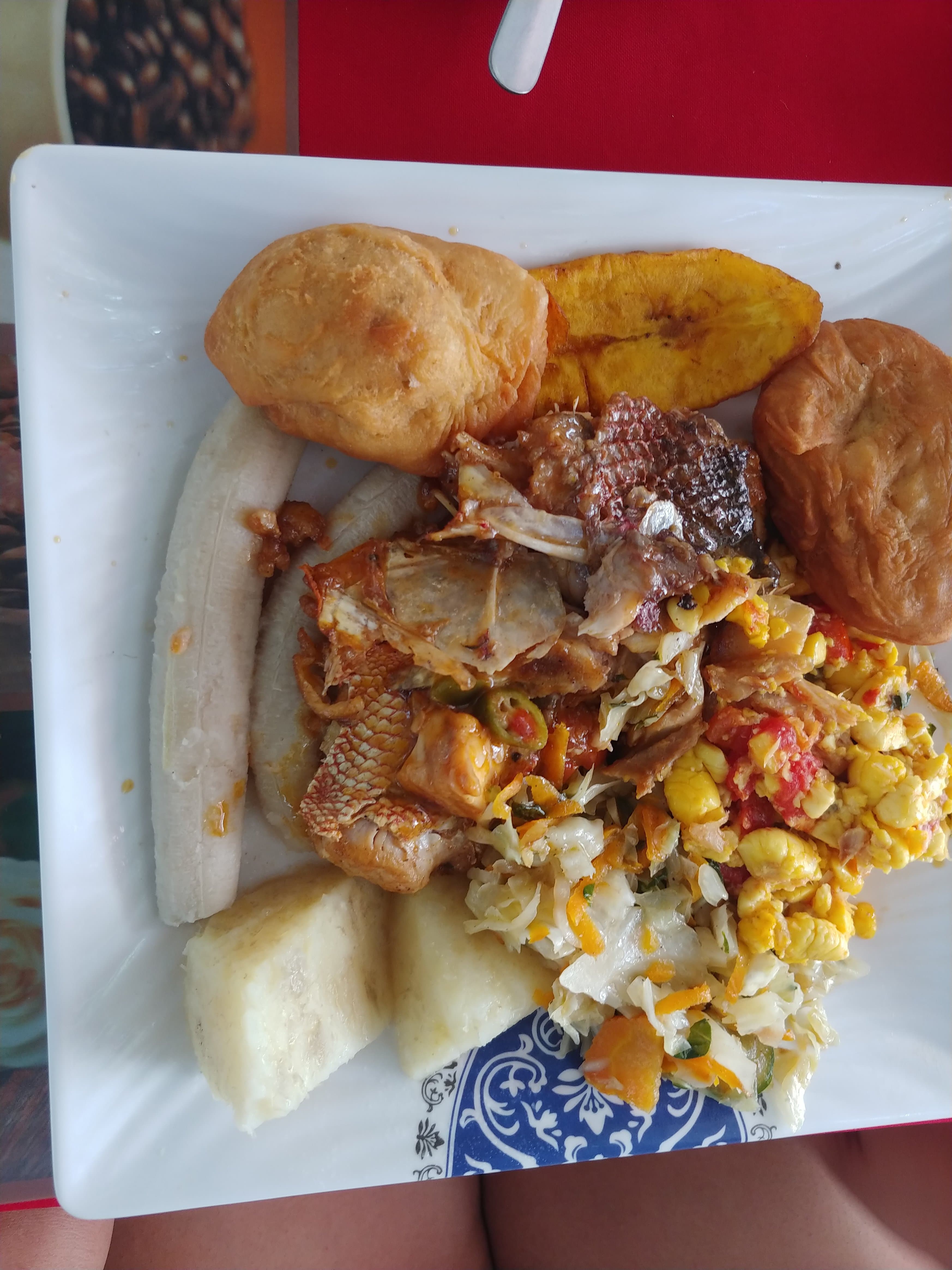 Neighboring table lunch plate