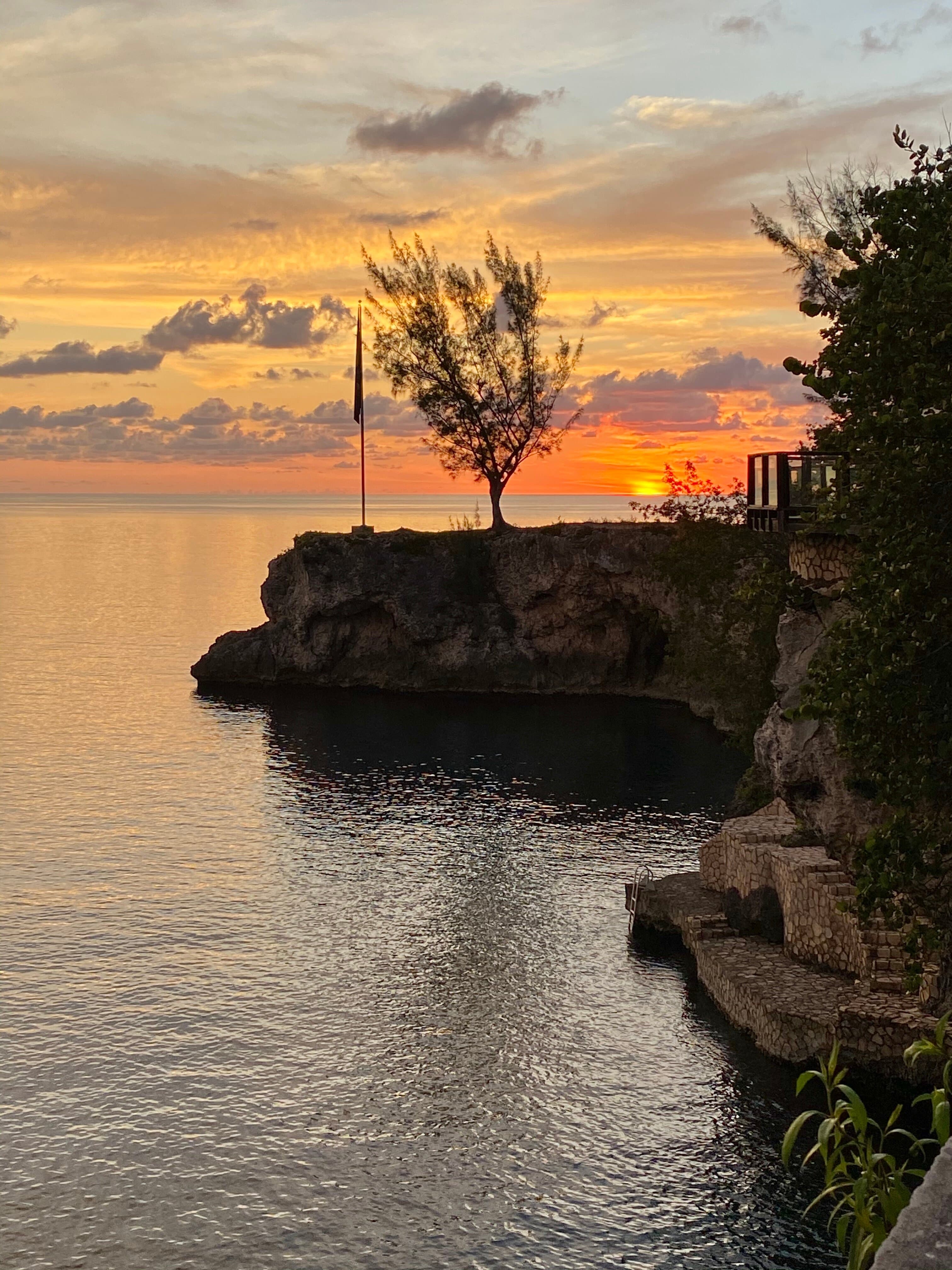 The cove at sunset