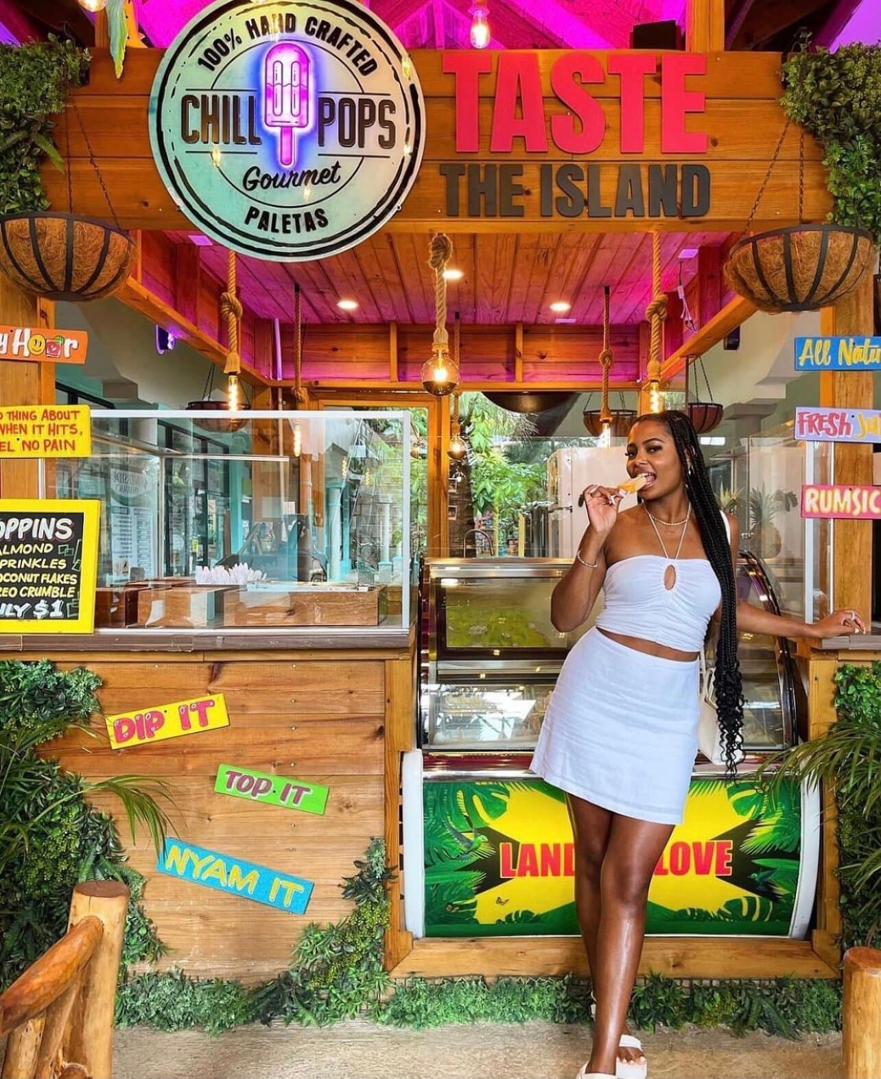 A tropical popsicle vibe