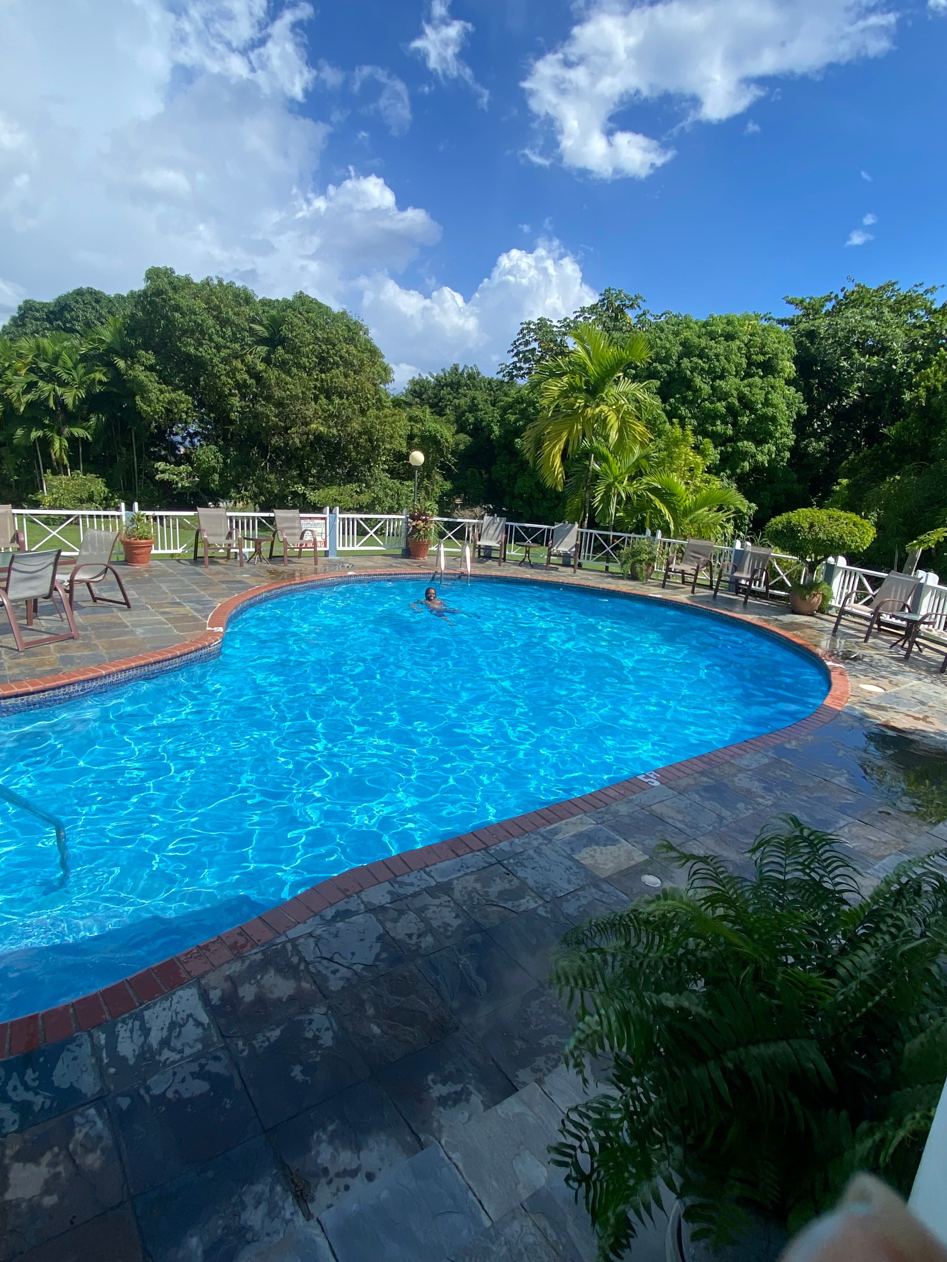 pool area.