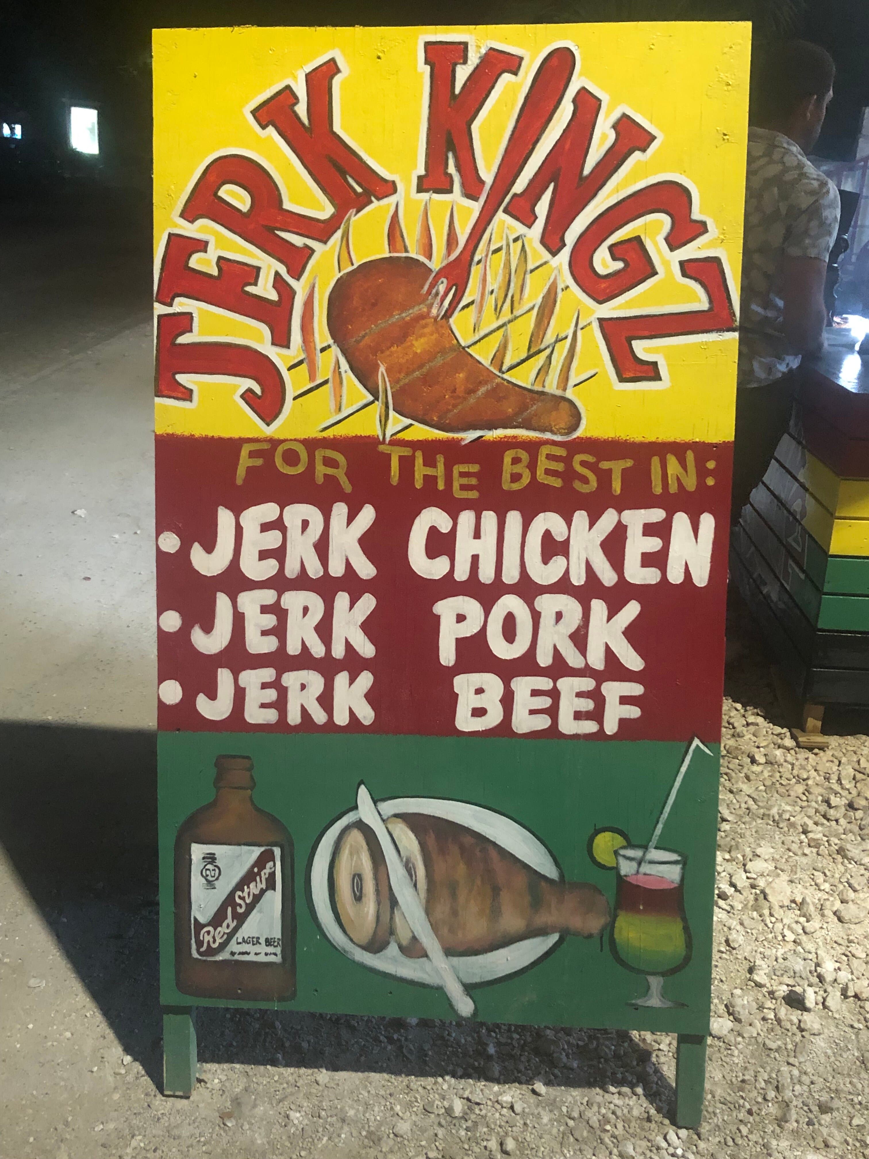 Jerk Kingz offering Jerk Chicken and Pork. Owned and operated by Desmond Clarke. Uses authentic spices and grills moist.