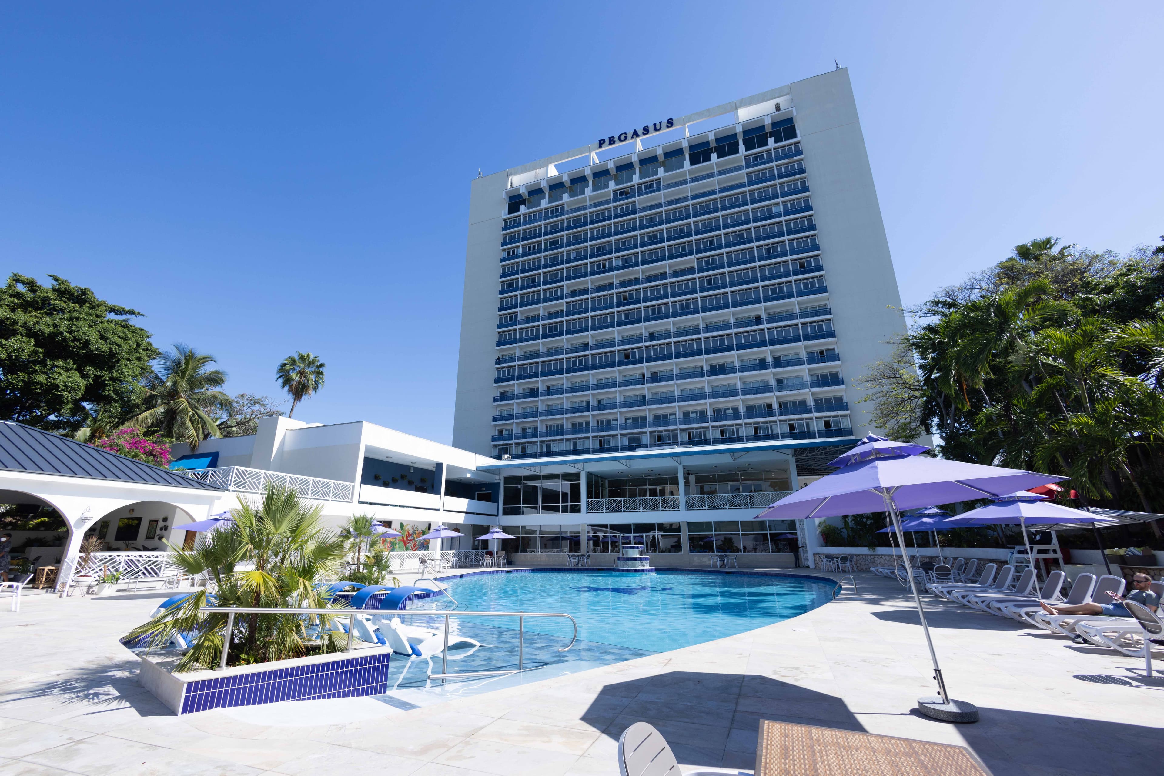 Poolside life at The Jamaica Pegasus