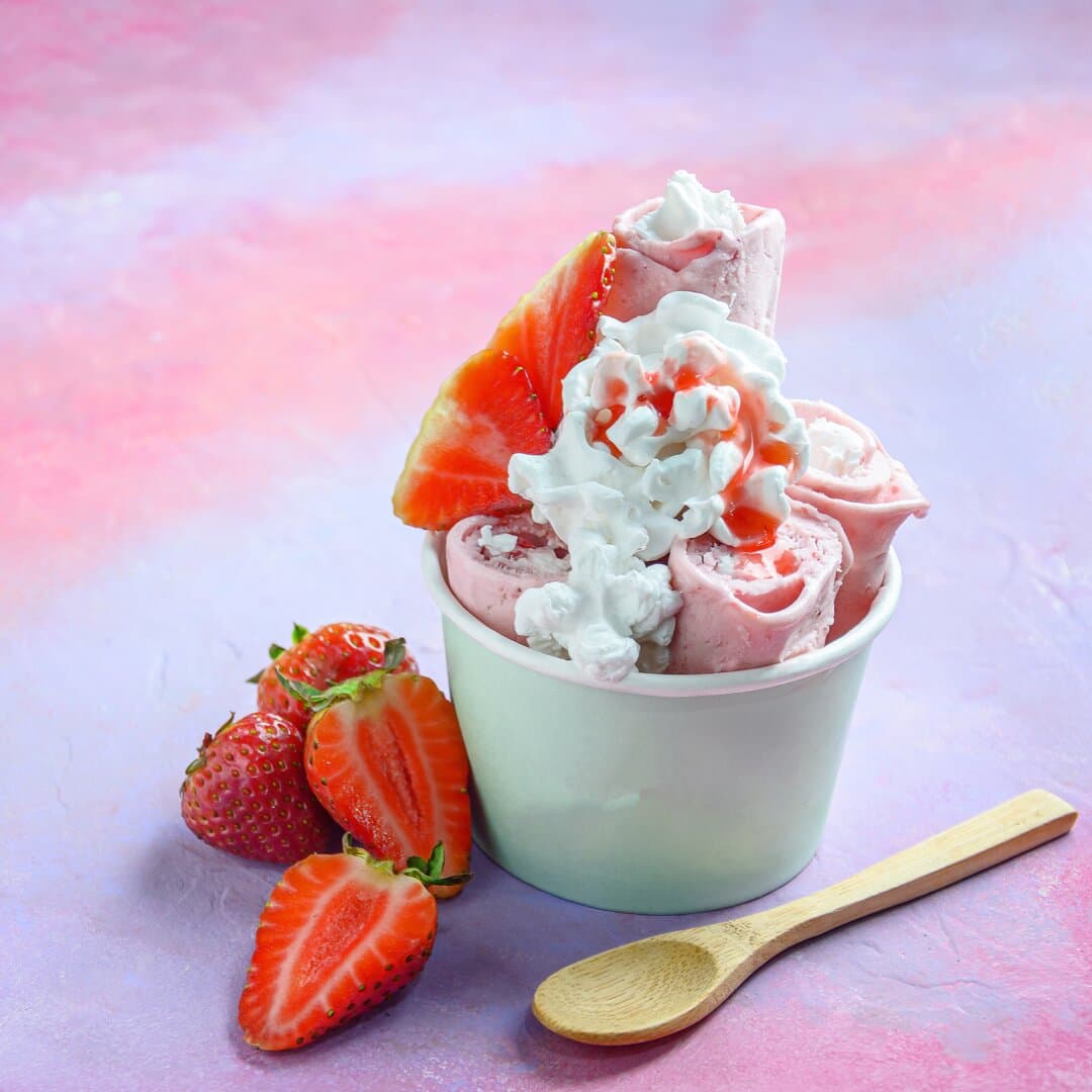Strawberry ice cream