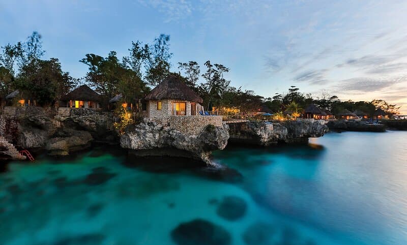 Villas over the water