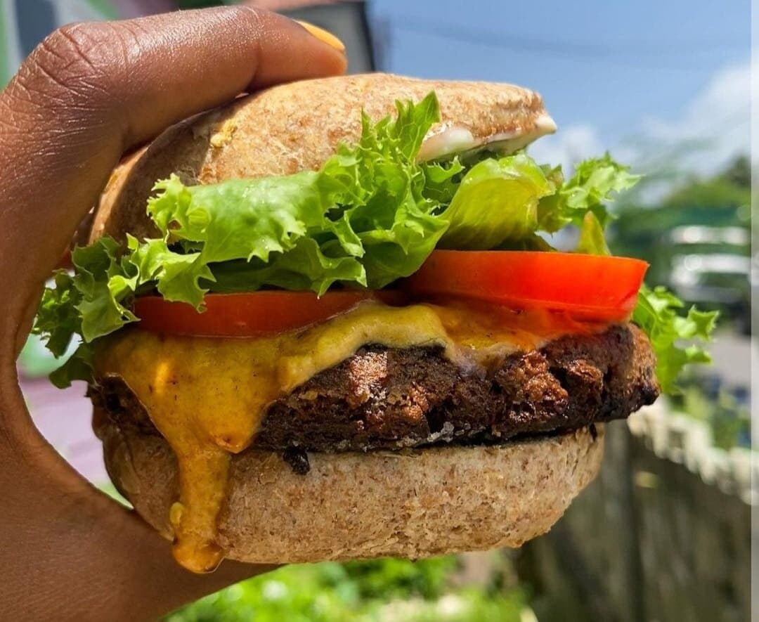 Our plant-based burgers are 100% handcrafted, from our sesame seed buns to our vegan mayo & bean patties. We have been called "Vegan Burger King" for a reason. House favorites: "Jerk Burger", "Chickfu & plantain burger", "Jackfruit wonder burger".