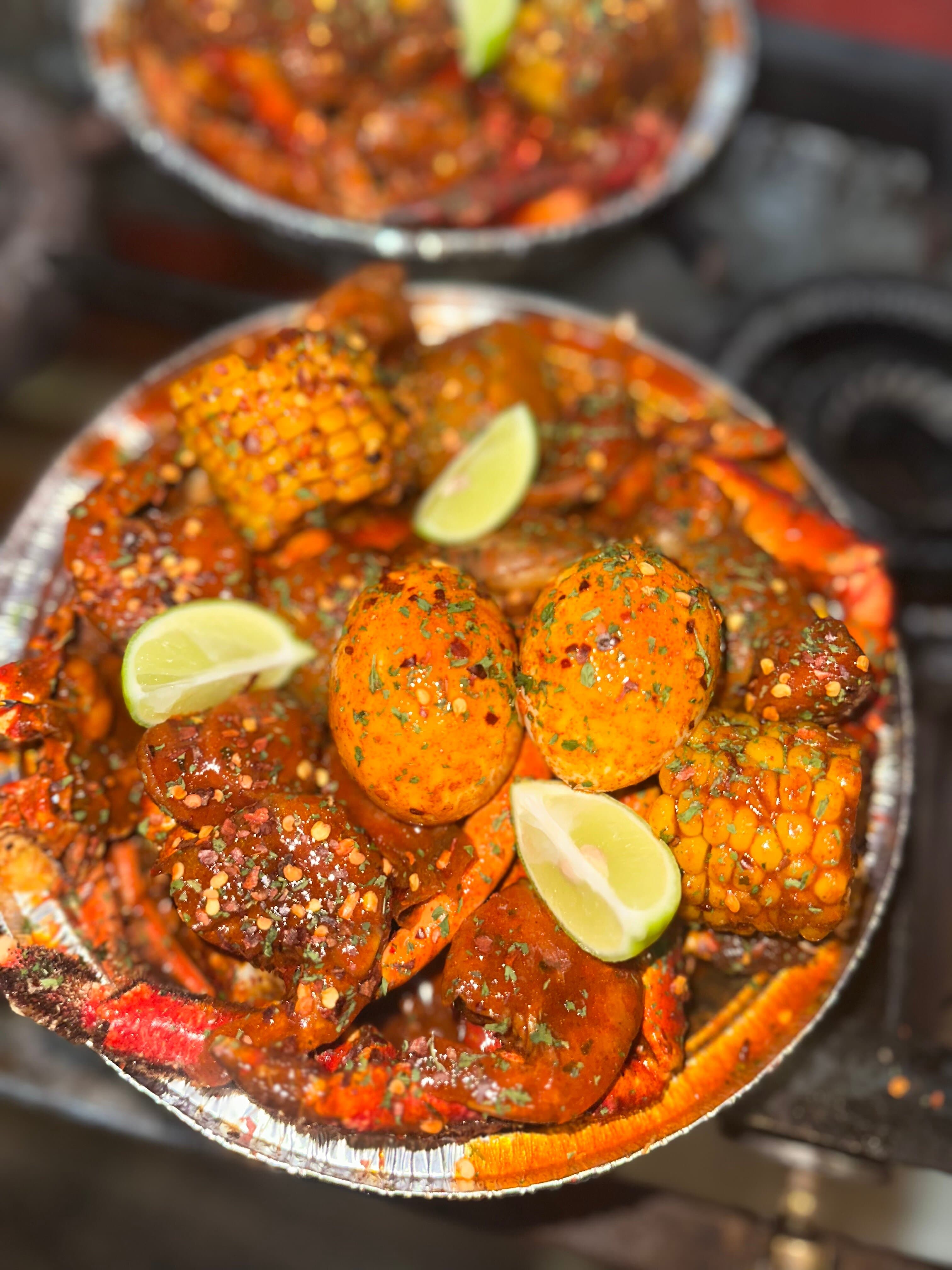 Chill vibes, tasty food, come and enjoy. Seafood only.