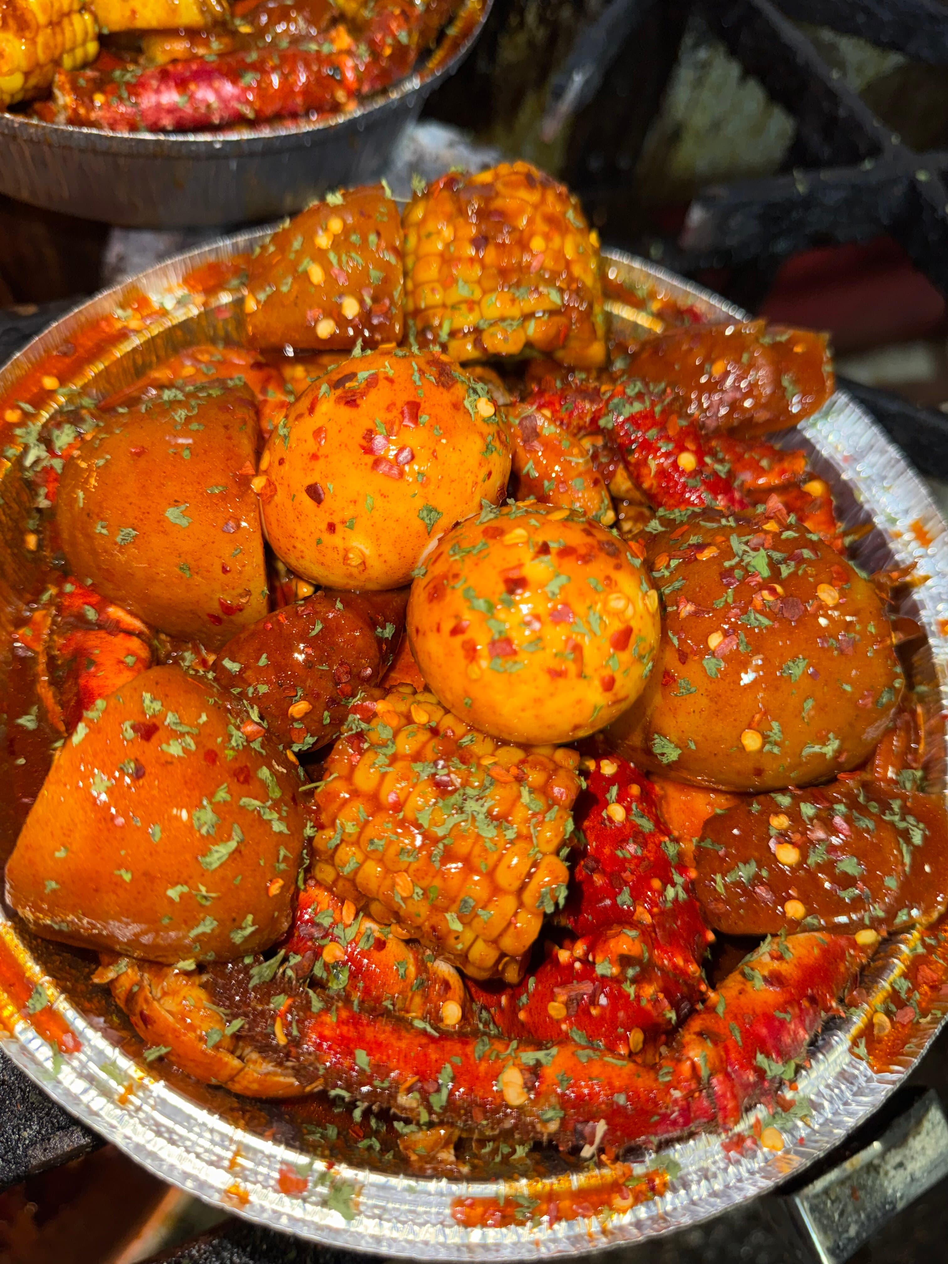 Chill vibes, tasty food, come and enjoy. Seafood only.
