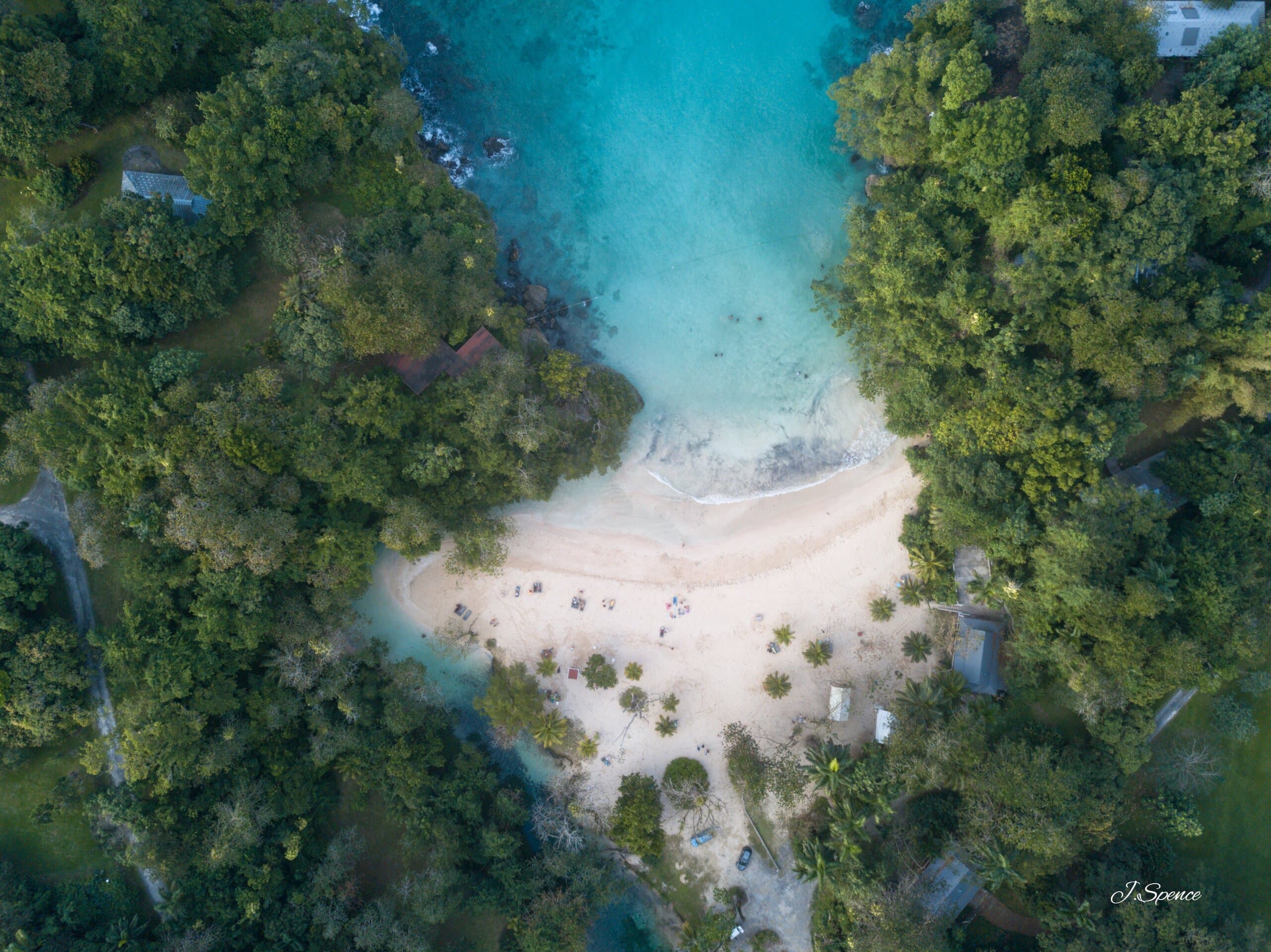 One of the many beautiful coves in Jamaica