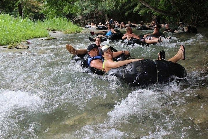 Relaxing and enjoying the tubing on the White River