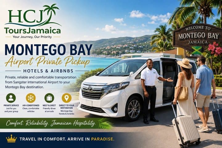 Airport Pickup,Drop-off To Any Resort Or Airbnb In Montego Bay